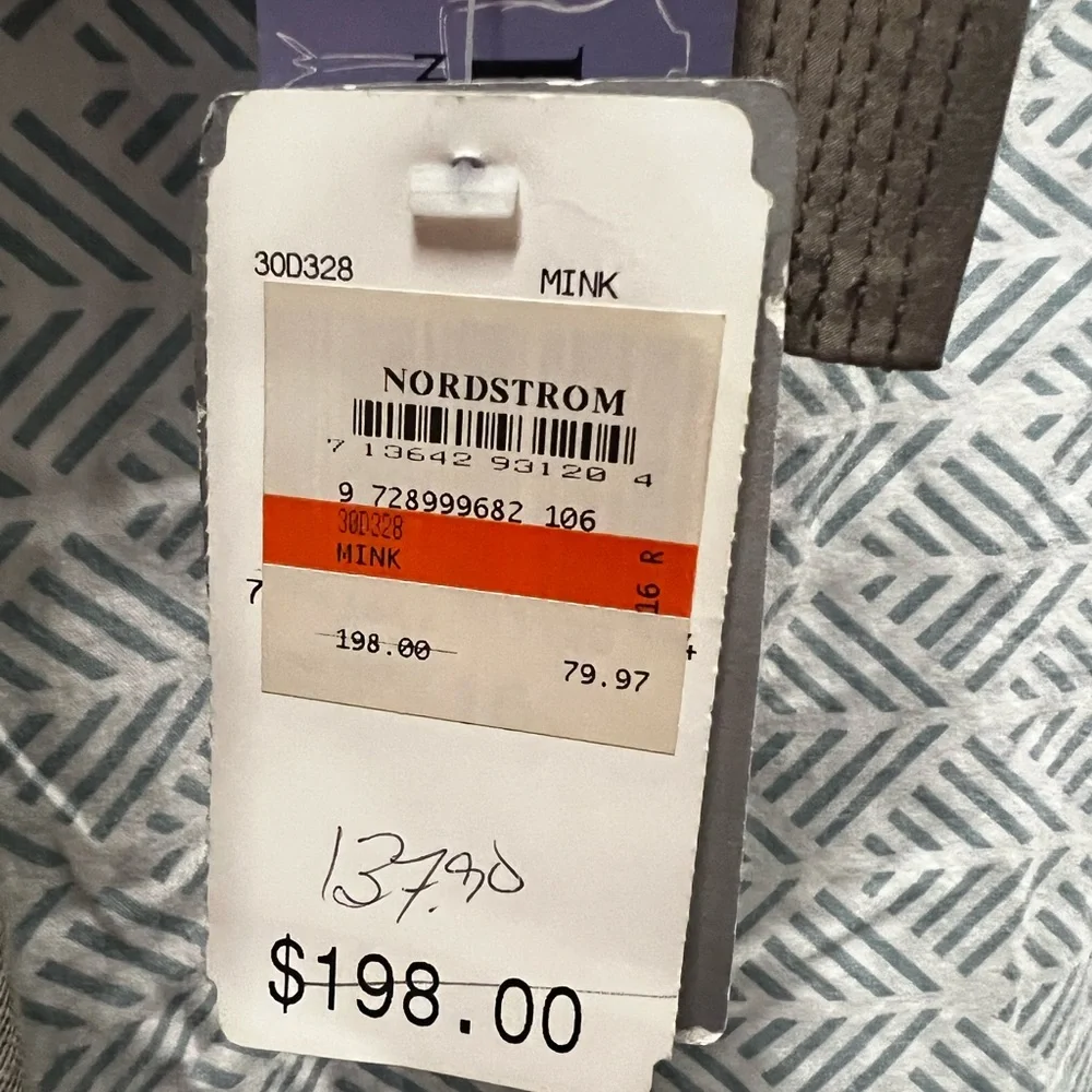 Brown Sheath Dress with Cowl Neck and Cuffed Sleeves - Picture 4 of 4